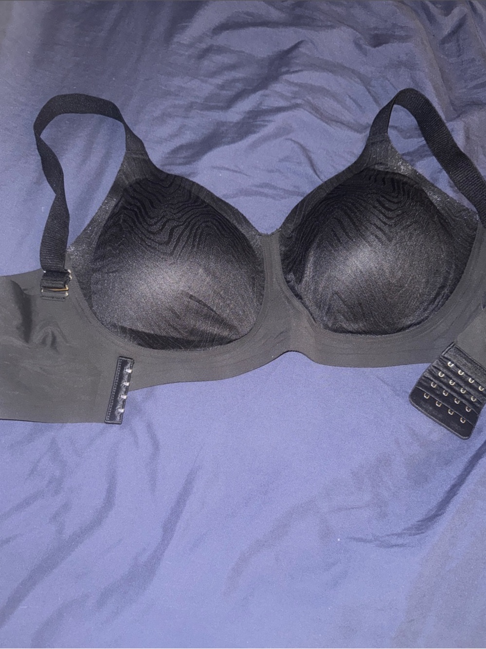 SHEIN Black Seamless Full Coverage Bra 3XL